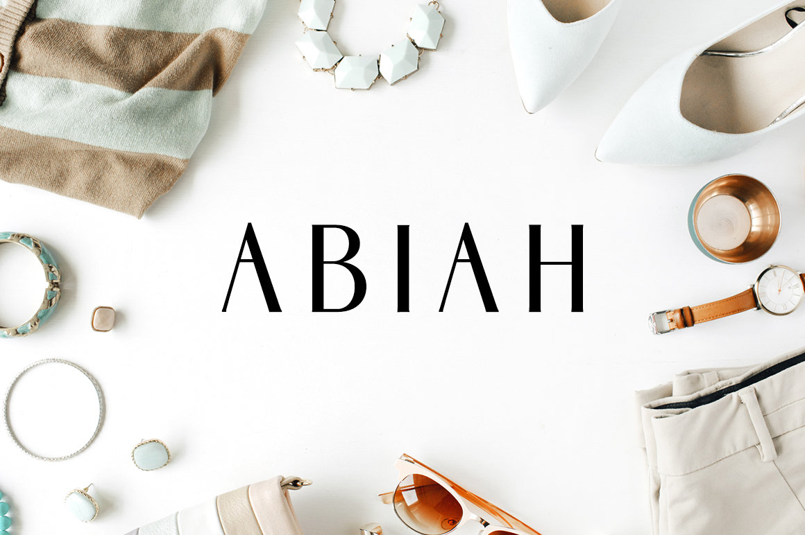 Abiah: A Modern Sans Serif Typeface for Web Design