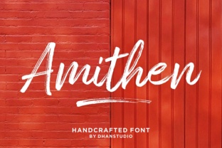 Amithen Font for Modern Branding and Display Design