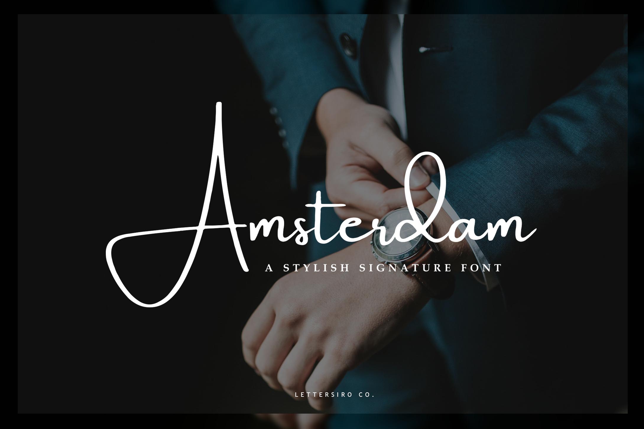 Amsterdam: A Script Font for Modern Editorial Design