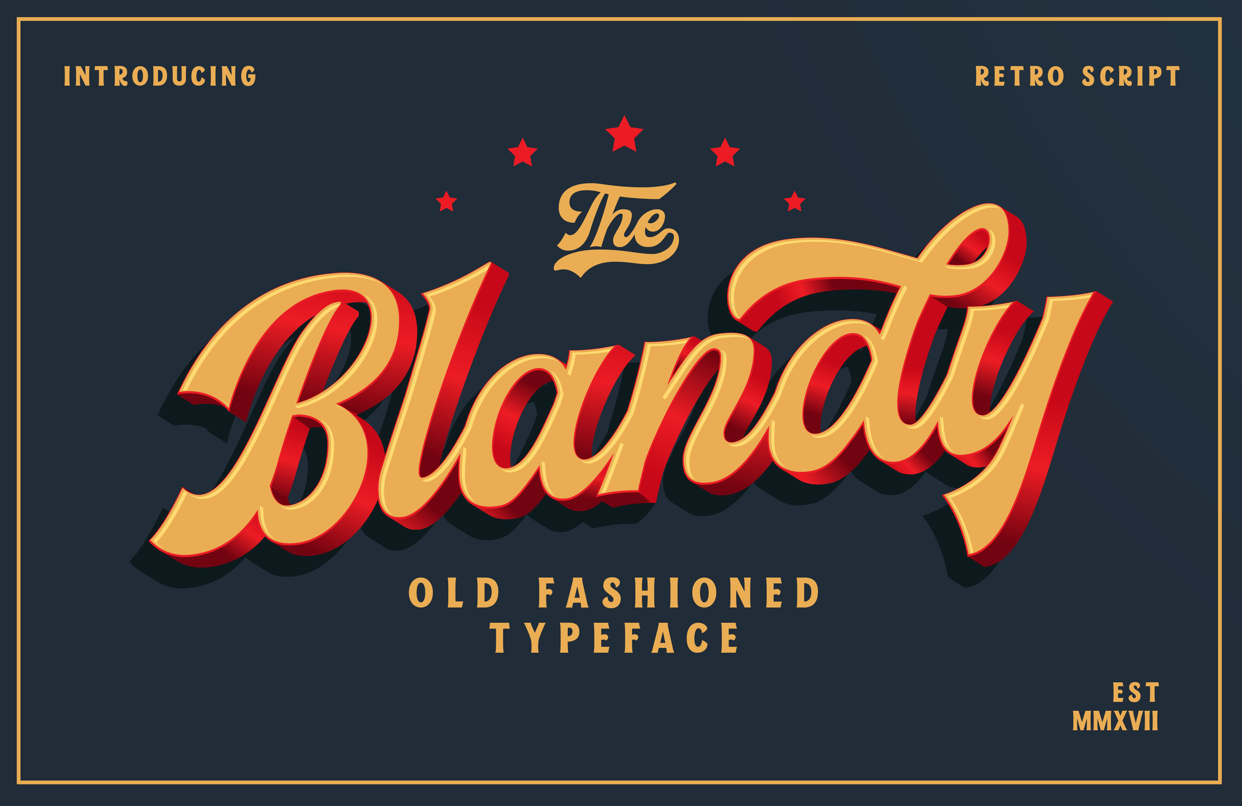 Blandy Font for Handmade Creations and Vintage-Inspired Designs