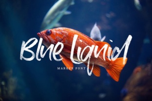 Blue Liquid Font for Stunning Branding and Marketing Designs