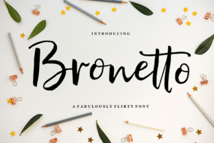 Bronetto Script: A Modern Font for Handmade Creations