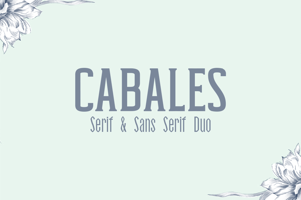 Cabales: A Serif Font for Classy Handmade Creations