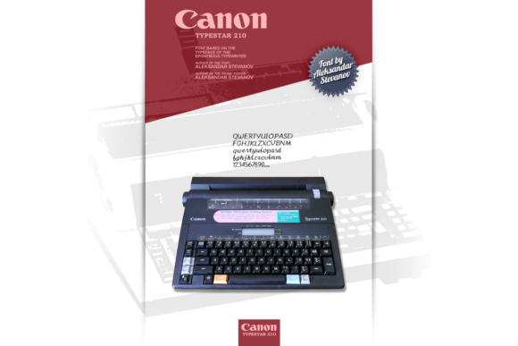 Canon TypeStar 210: A Retro Handwritten Font for Branding Magic