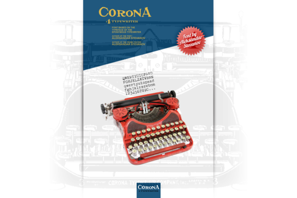 Corona 4 Typewriter for Vintage Branding and Professional Design