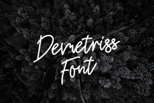 Demetriss: A Handwritten Font for Creative Craft Projects