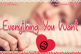 Everything You Want Font for Handmade Projects