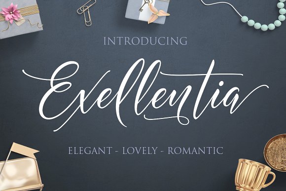 Exellentia: A Handwritten Font for Elegant Editorial Design