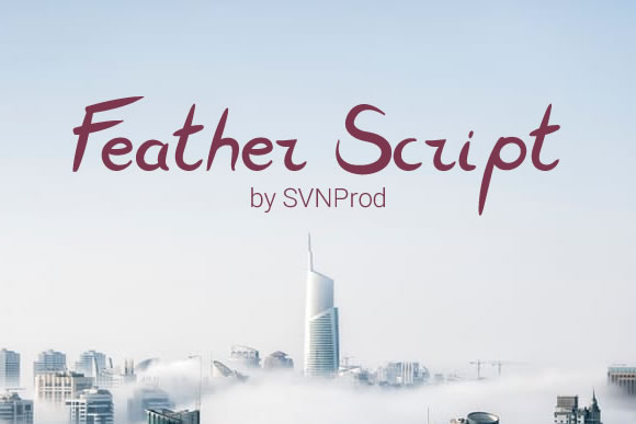 Feather Script: A Delicate Display Font for Editorial Design