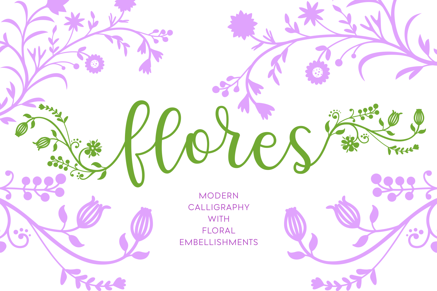 Flores Script Font for Modern Web Design