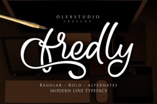 Fredly: A Handwritten Script Font for Creative Branding