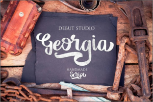 Georgia Script Font for Retro Web Design