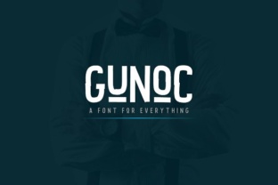 Gunoc: A Retro Font for Editorial Design and Branding