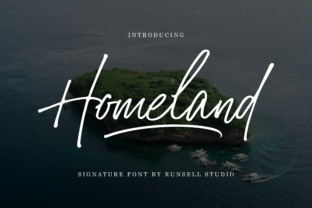 Homeland: A Script Font That Elevates Editorial Design