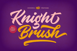 Knight Brush: A Vintage-Inspired Font for Bold Digital Design