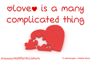 Love is a Many Complicated Thing Font Review