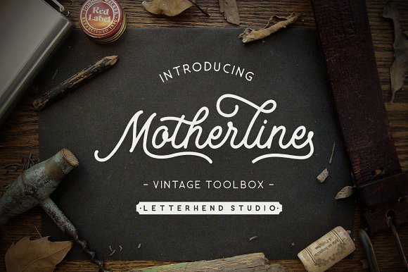 Motherline Vintage Font for Branding and Design Projects