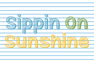Sippin on Sunshine: A Script Font for Editorial Magic