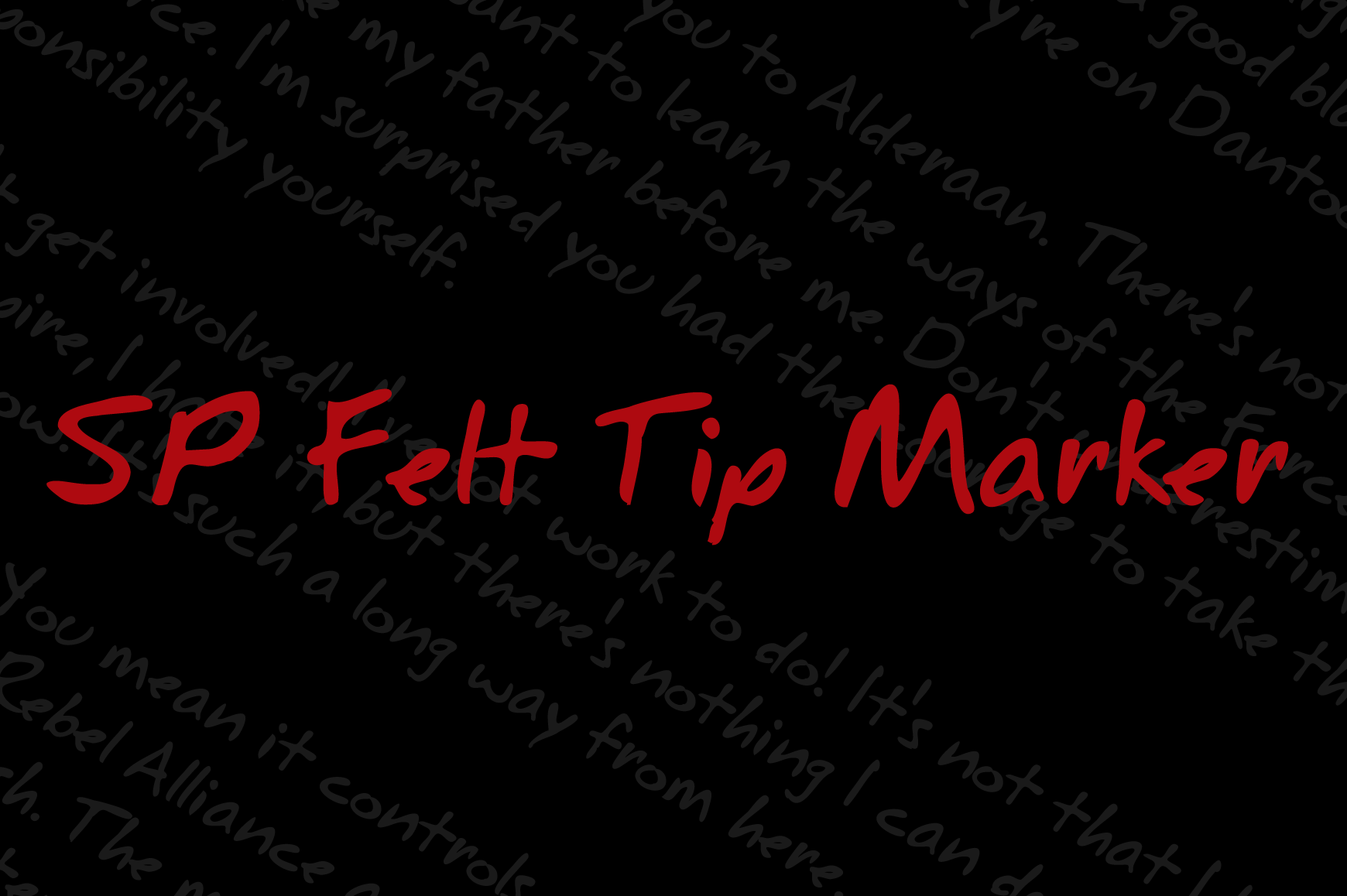SP Felt Tip Marker for Professional Branding and Creative Projects