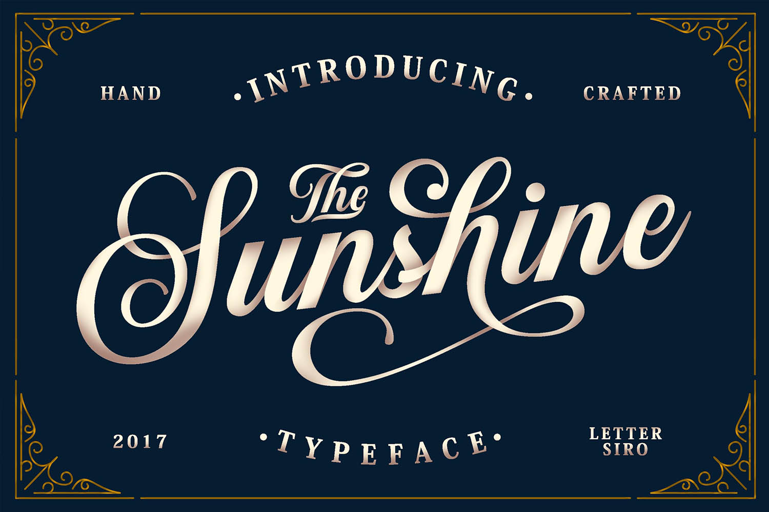 Sunshine Vintage Ornaments: A Designer’s Journey with a Script Font